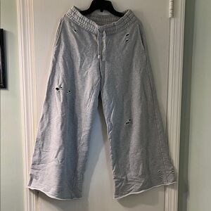 Aerie Gray Wide Leg Pants